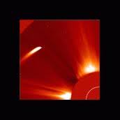 Image of a sungrazing comet