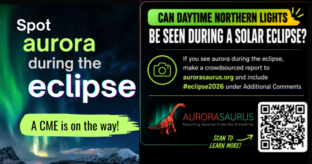 Infographic asking for participation in the eclipse campaign